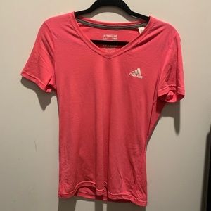 Pink adidas tee